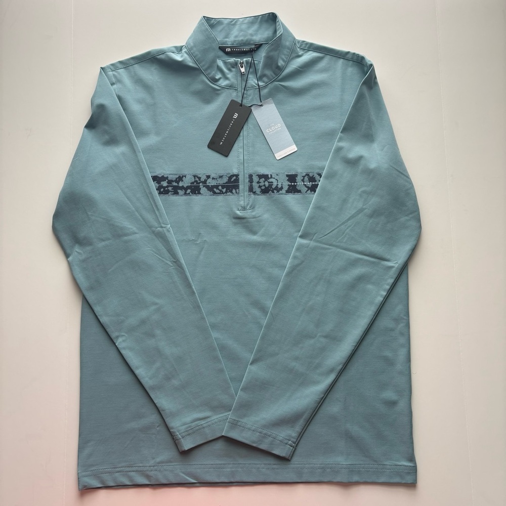 Men’s Travis Mathew Swell Season Quarter Zip Pullover Shirt Small NWT MSRP $130